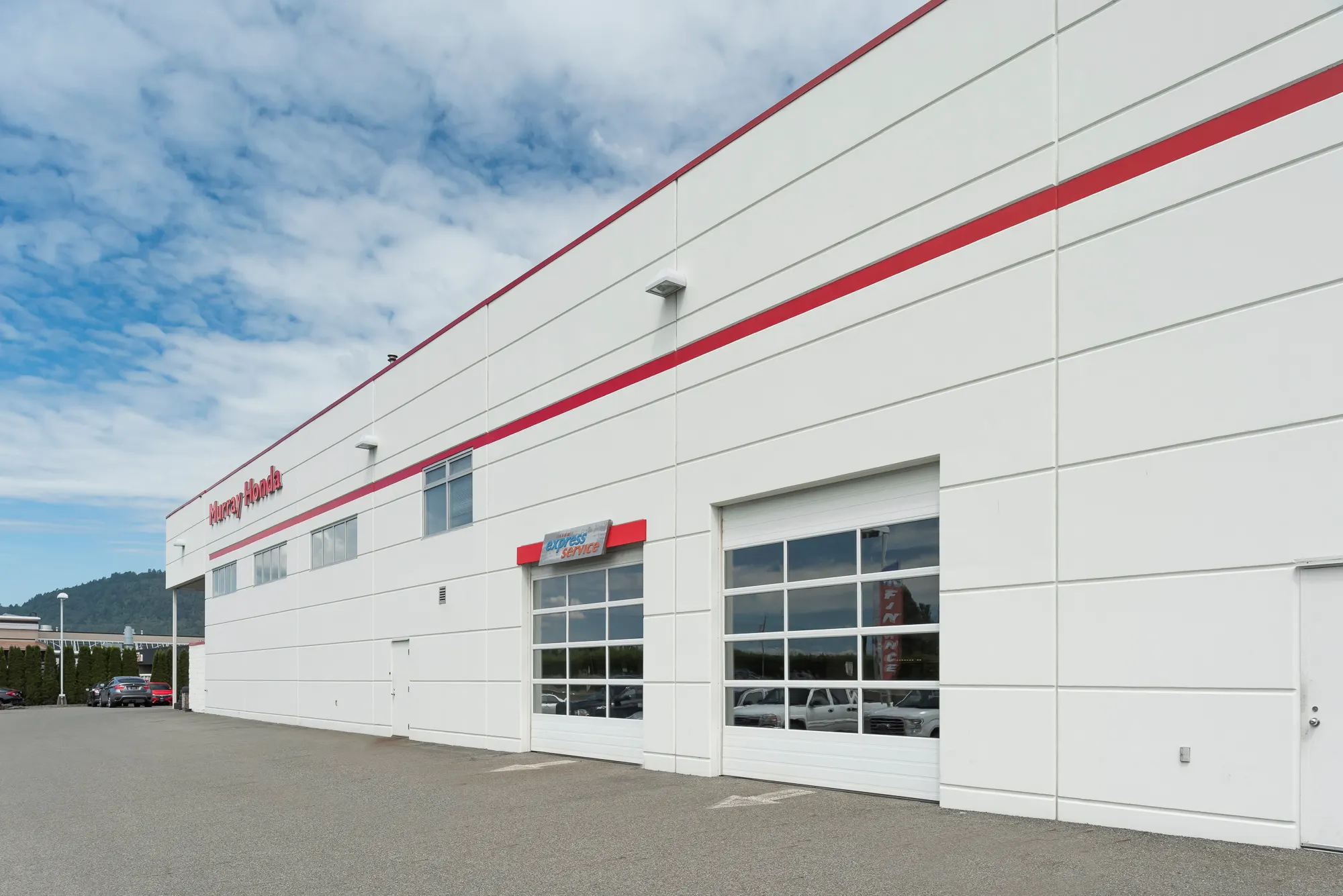 Commercial exterior renovation for Murray Honda completed by Master Painting & Renovations