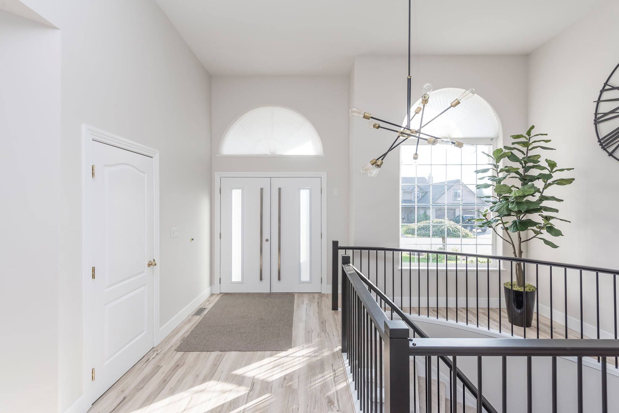 Sputnik chandelier modern foyer Chilliwack