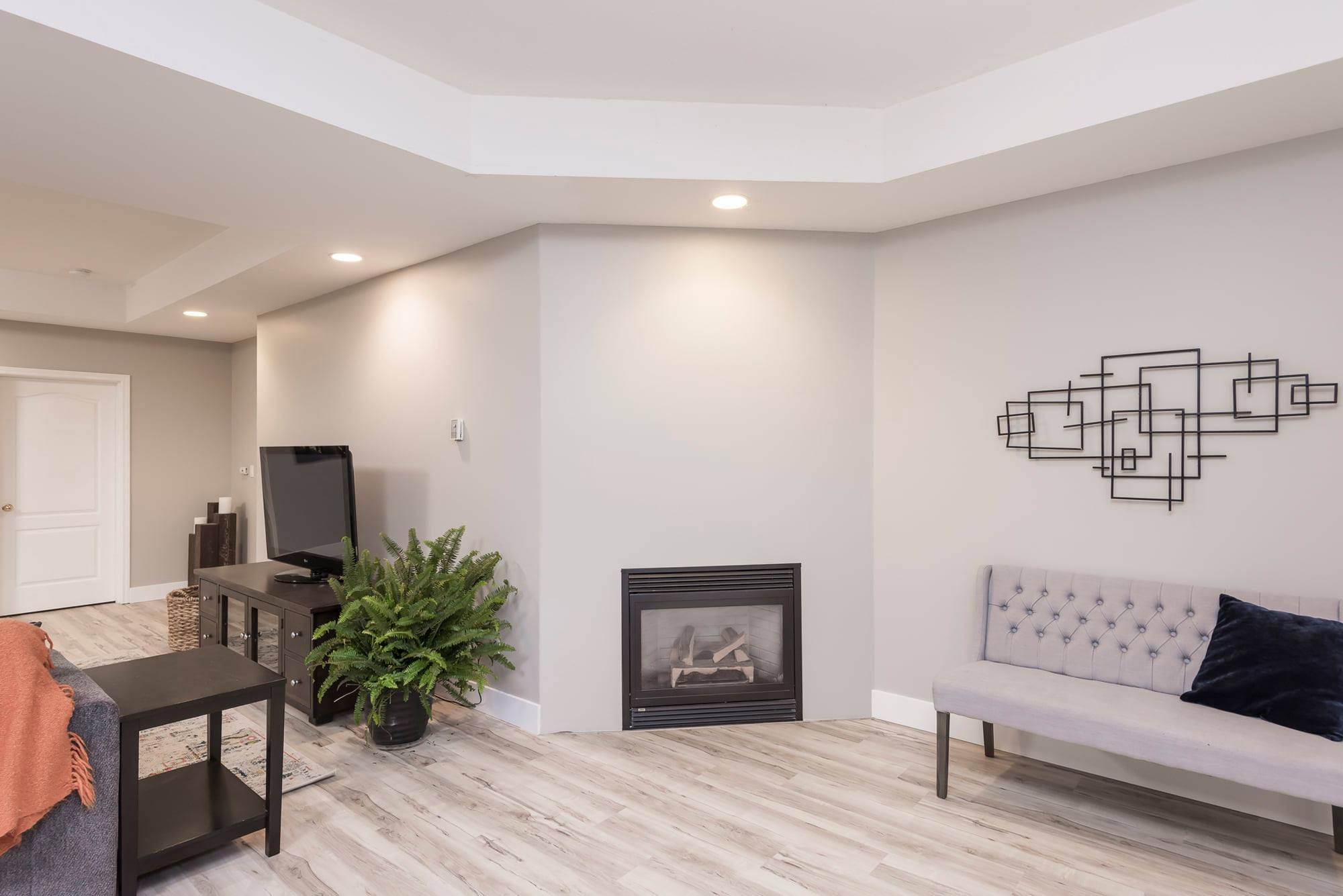 Basement fireplace area Chilliwack