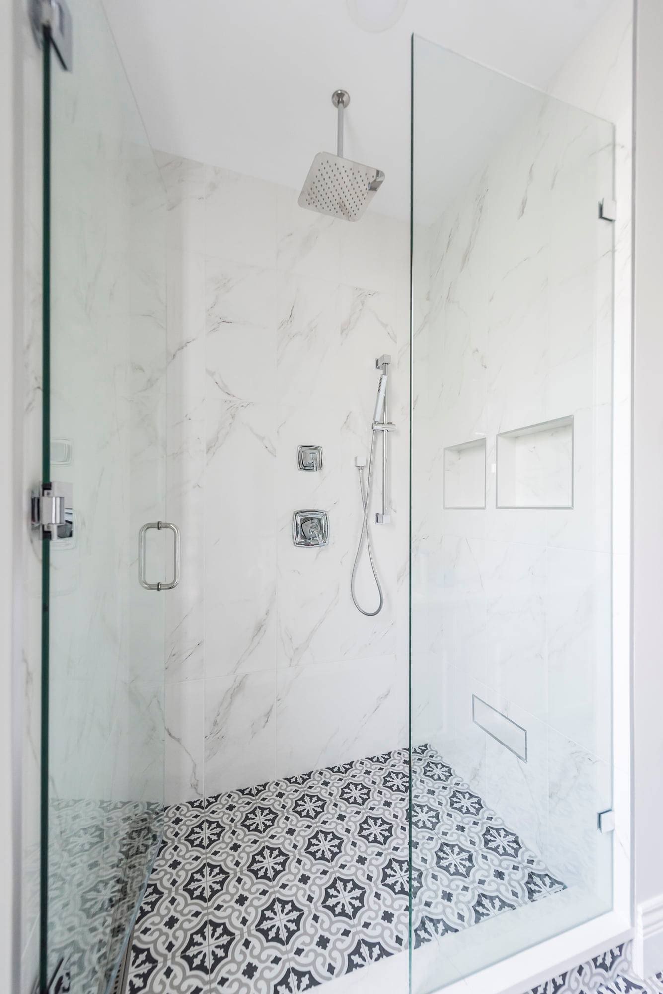 Patterned shower floor tile Chilliwack