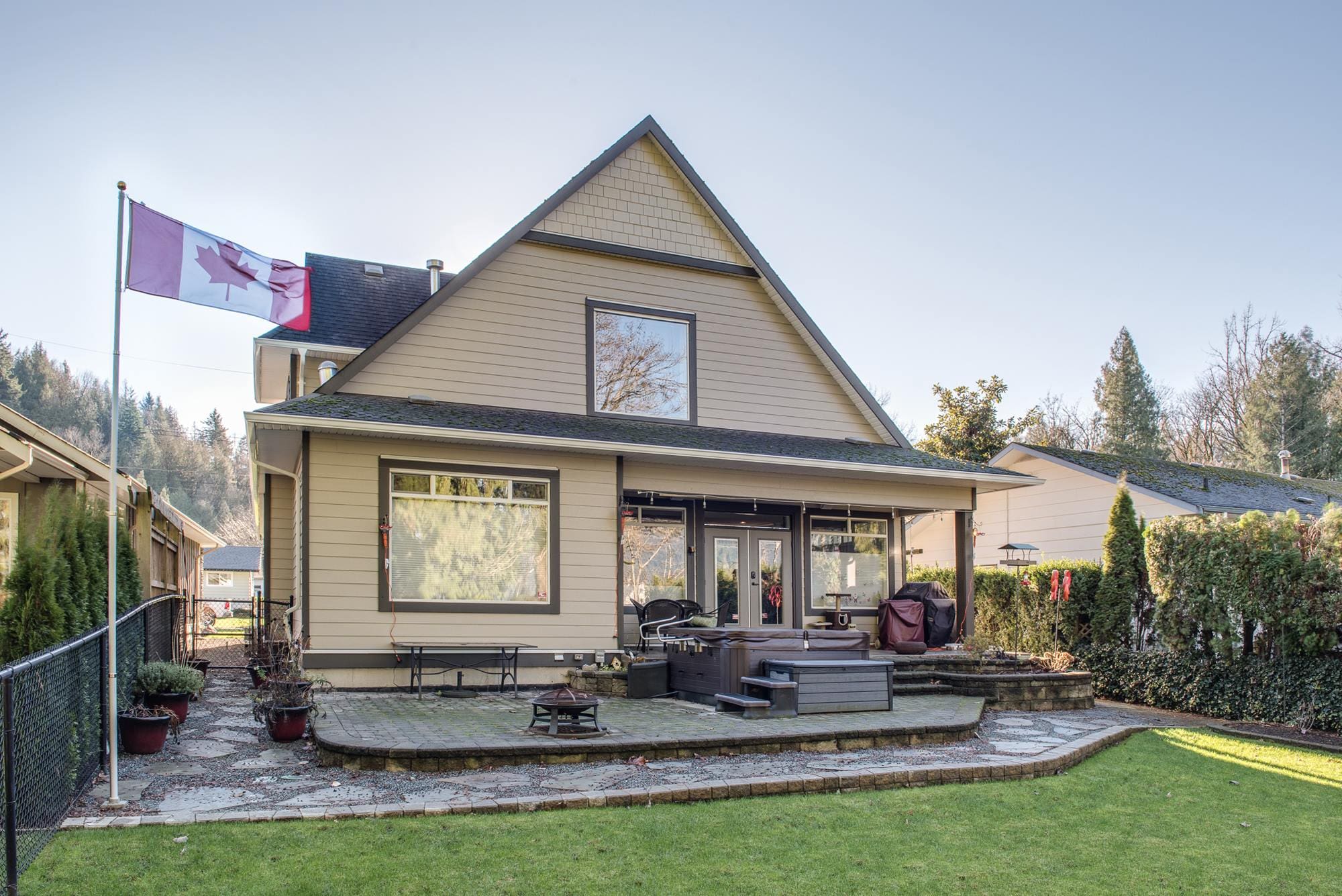 A-frame exterior renovation Chilliwack