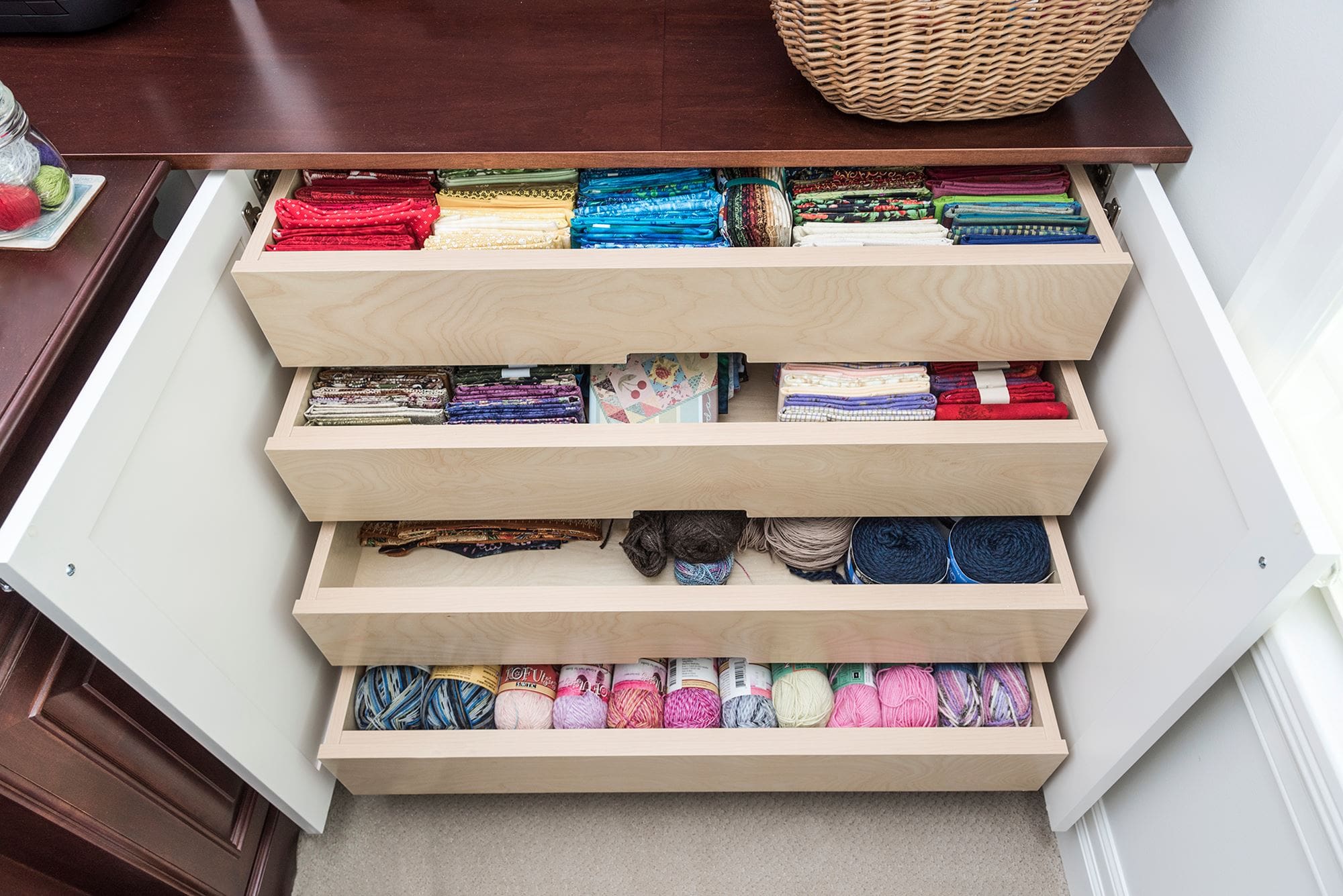 Custom craft room storage