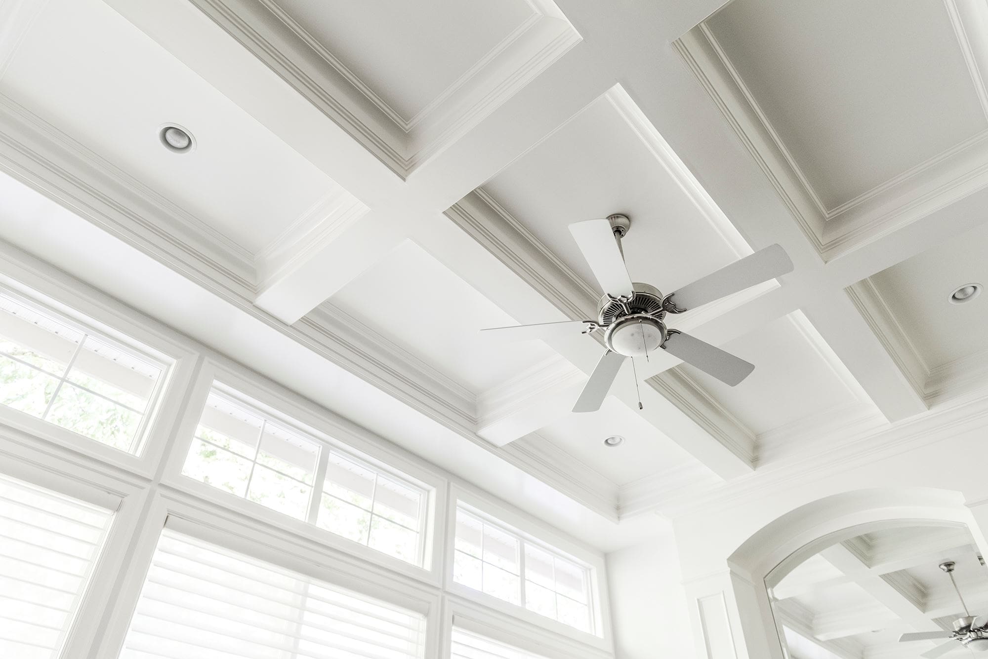 Coffered ceiling detail