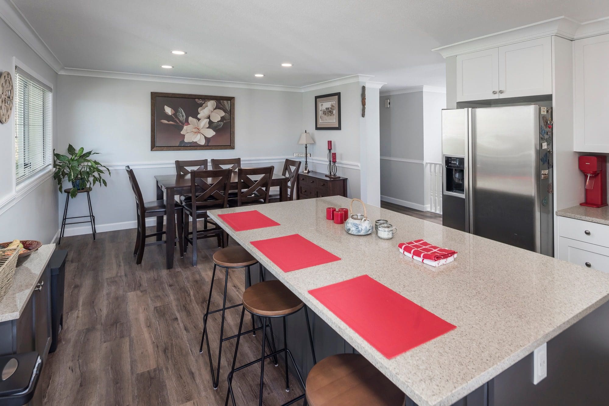 White kitchen renovation Fraser Valley