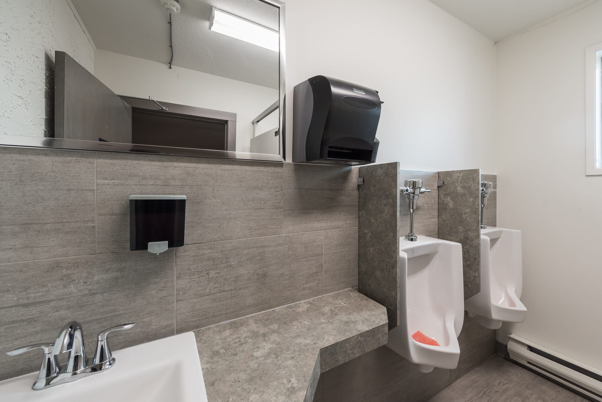 Modern commercial bathroom