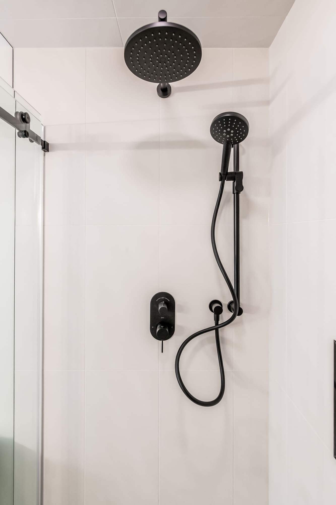 Black shower system installation Chilliwack