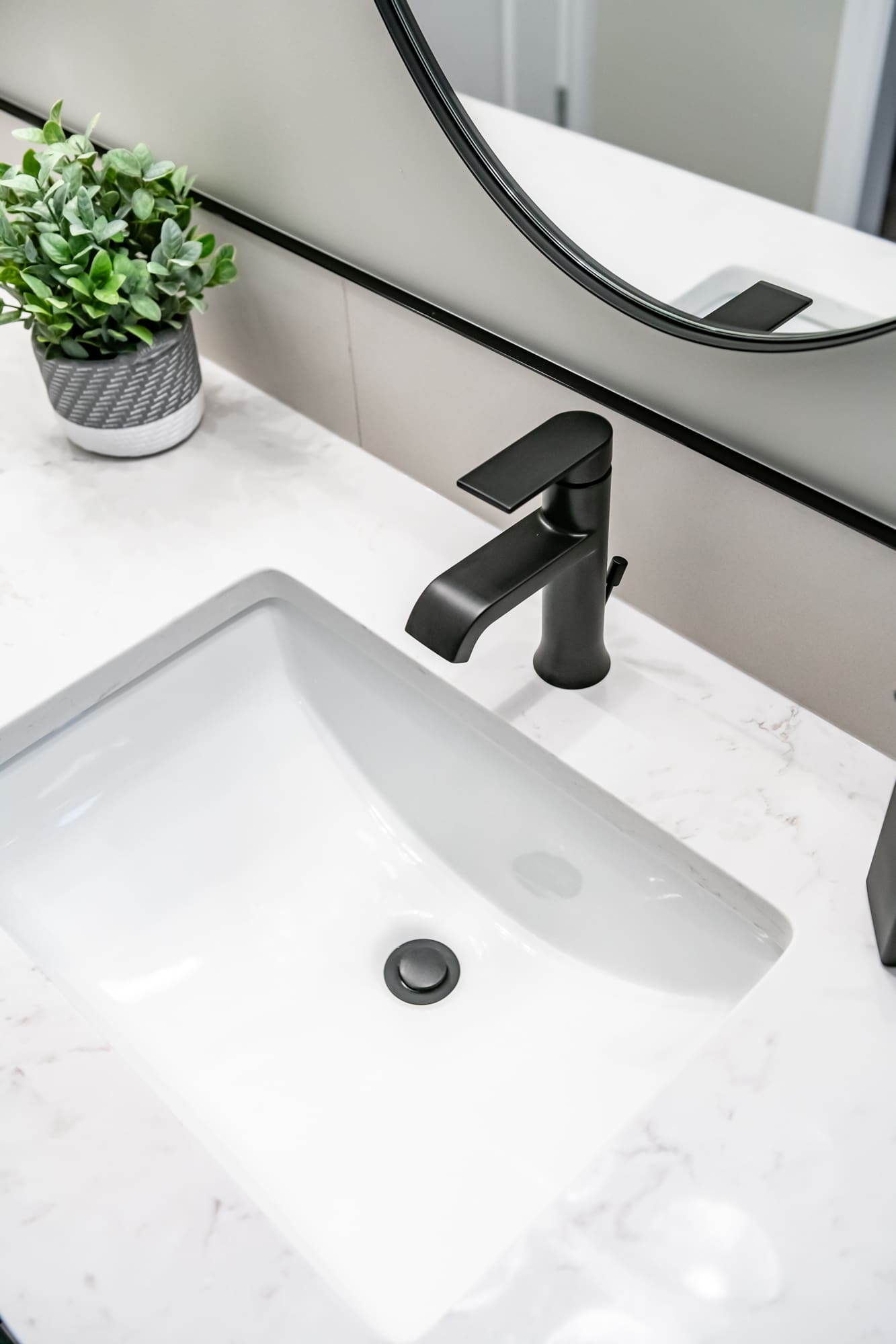Modern black faucet Chilliwack BC renovation