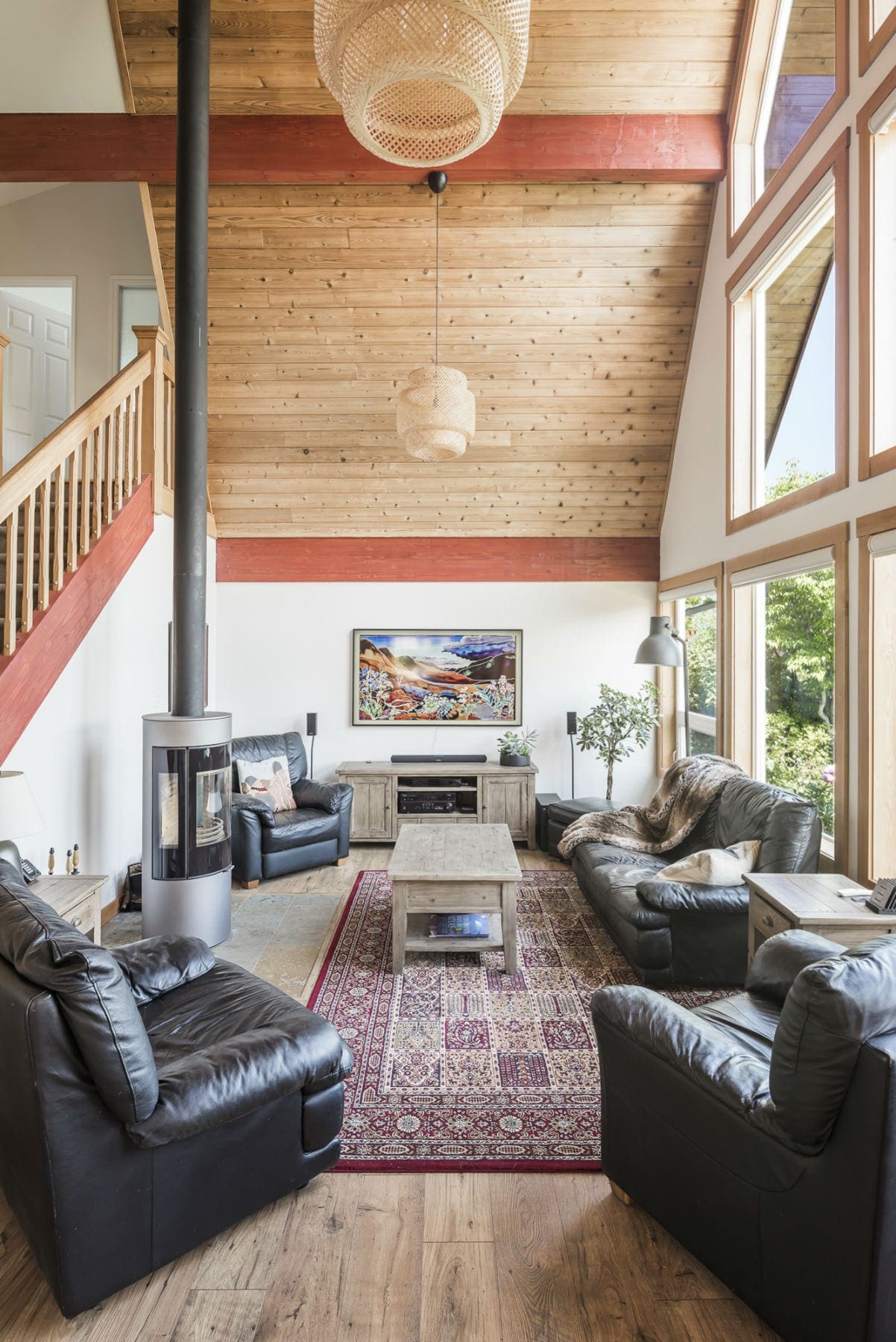 Great room with seating Churchill home Chilliwack