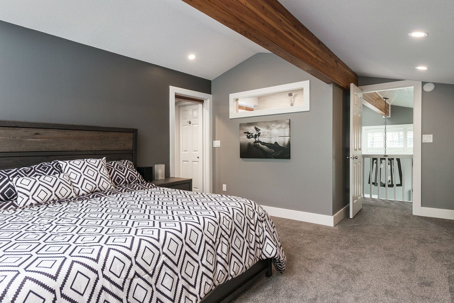 Master bedroom Cultus Lake renovation