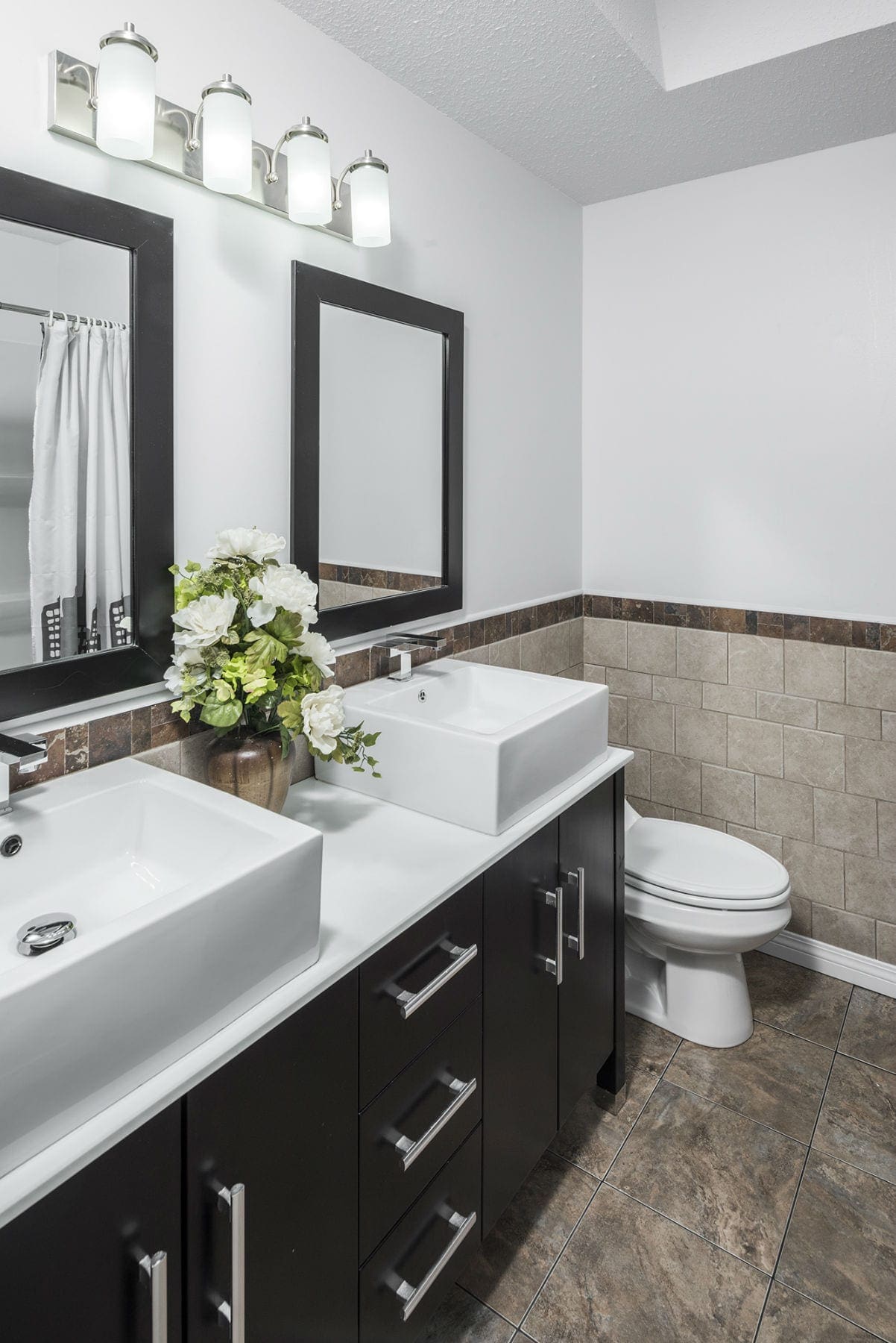 Modern bathroom renovation