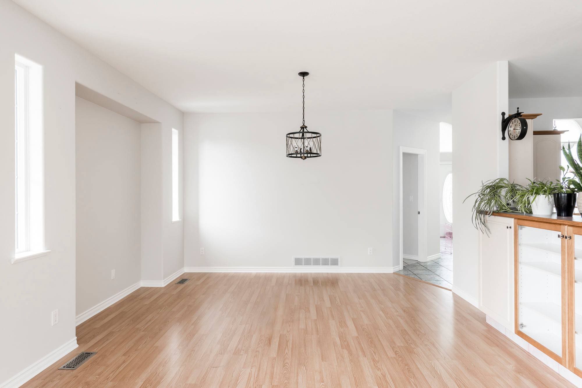 Cage chandelier dining room Chilliwack