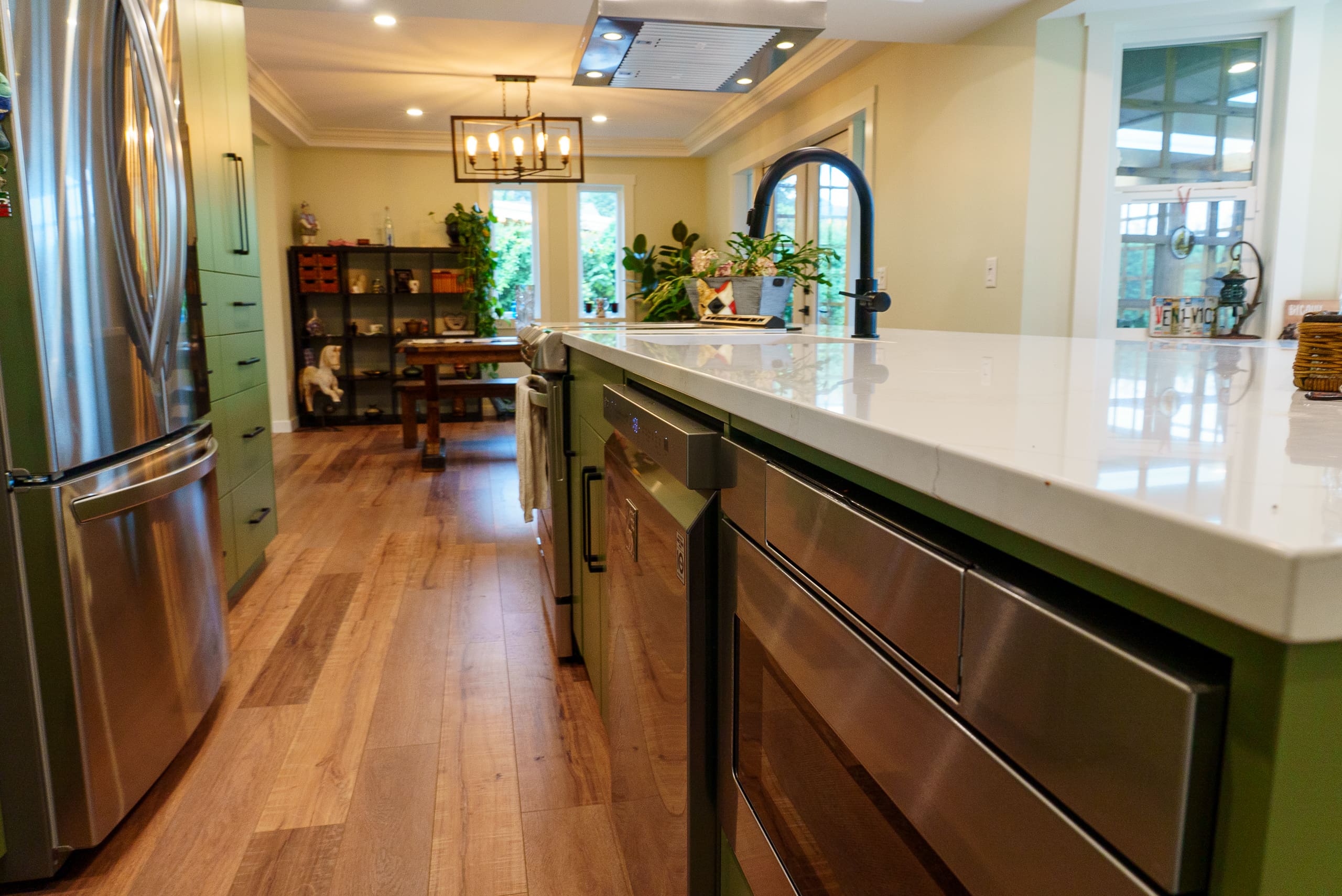 Custom kitchen cabinets Yarrow renovation project