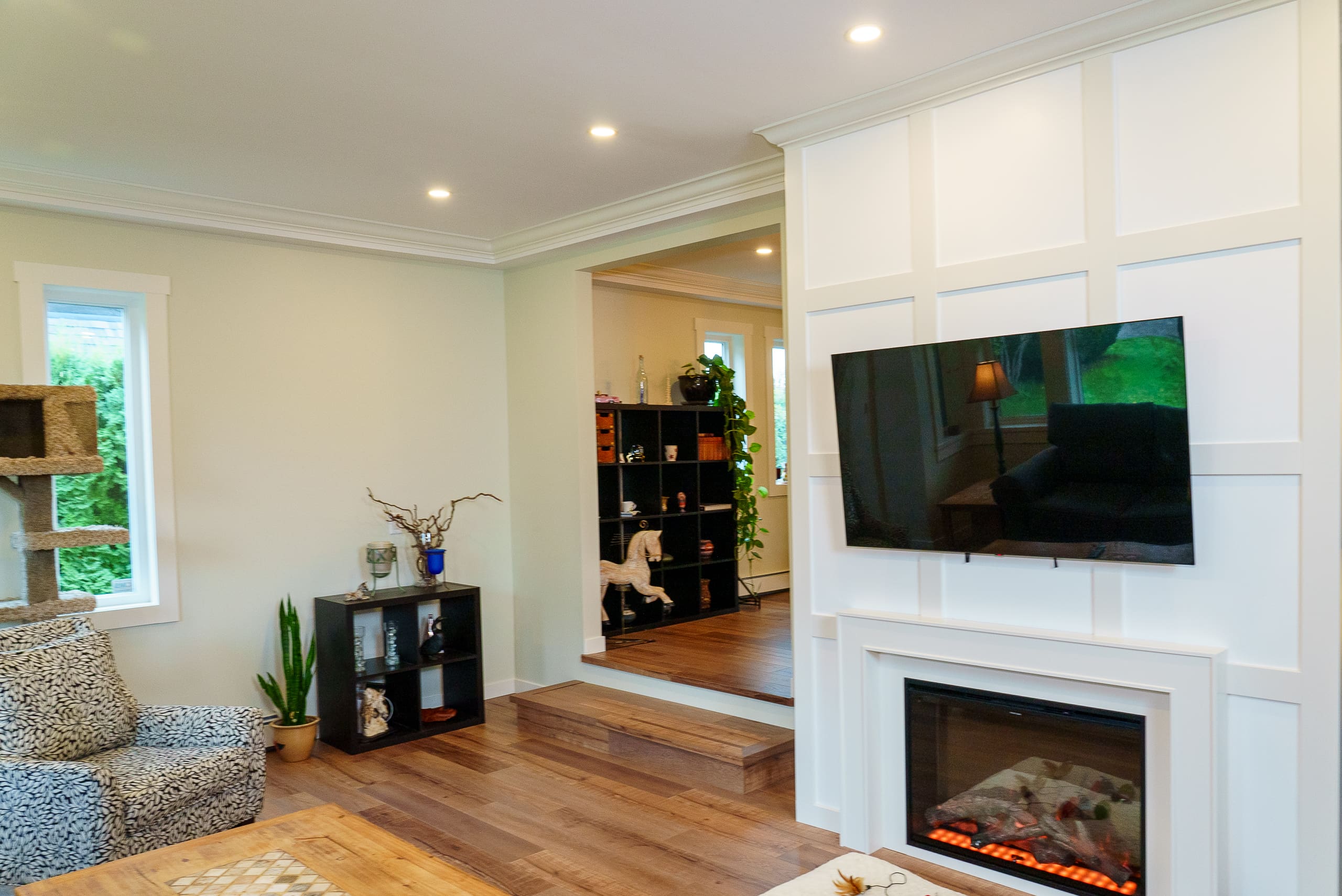 Feature wall living room Yarrow BC