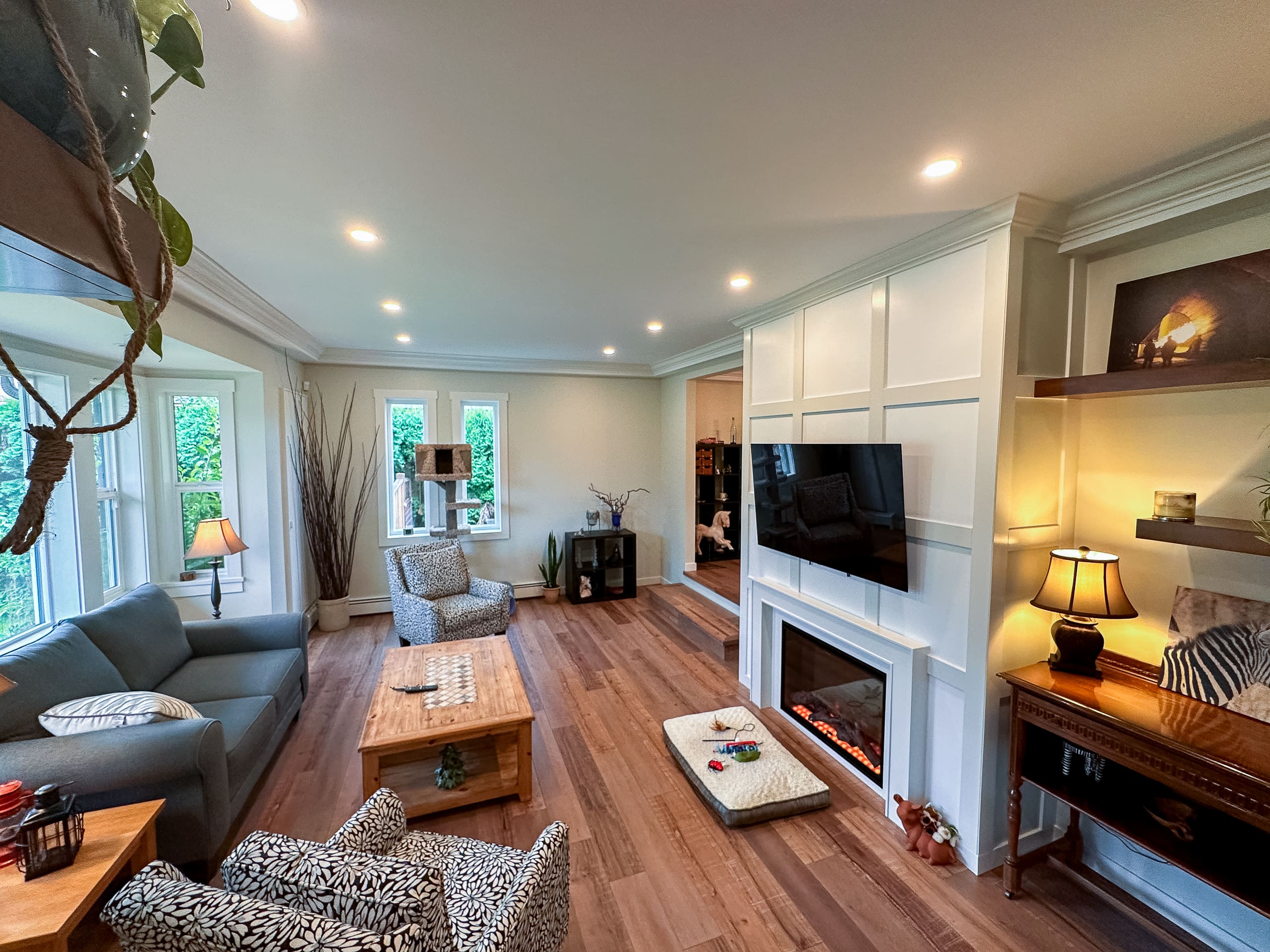 Living room renovation Yarrow project