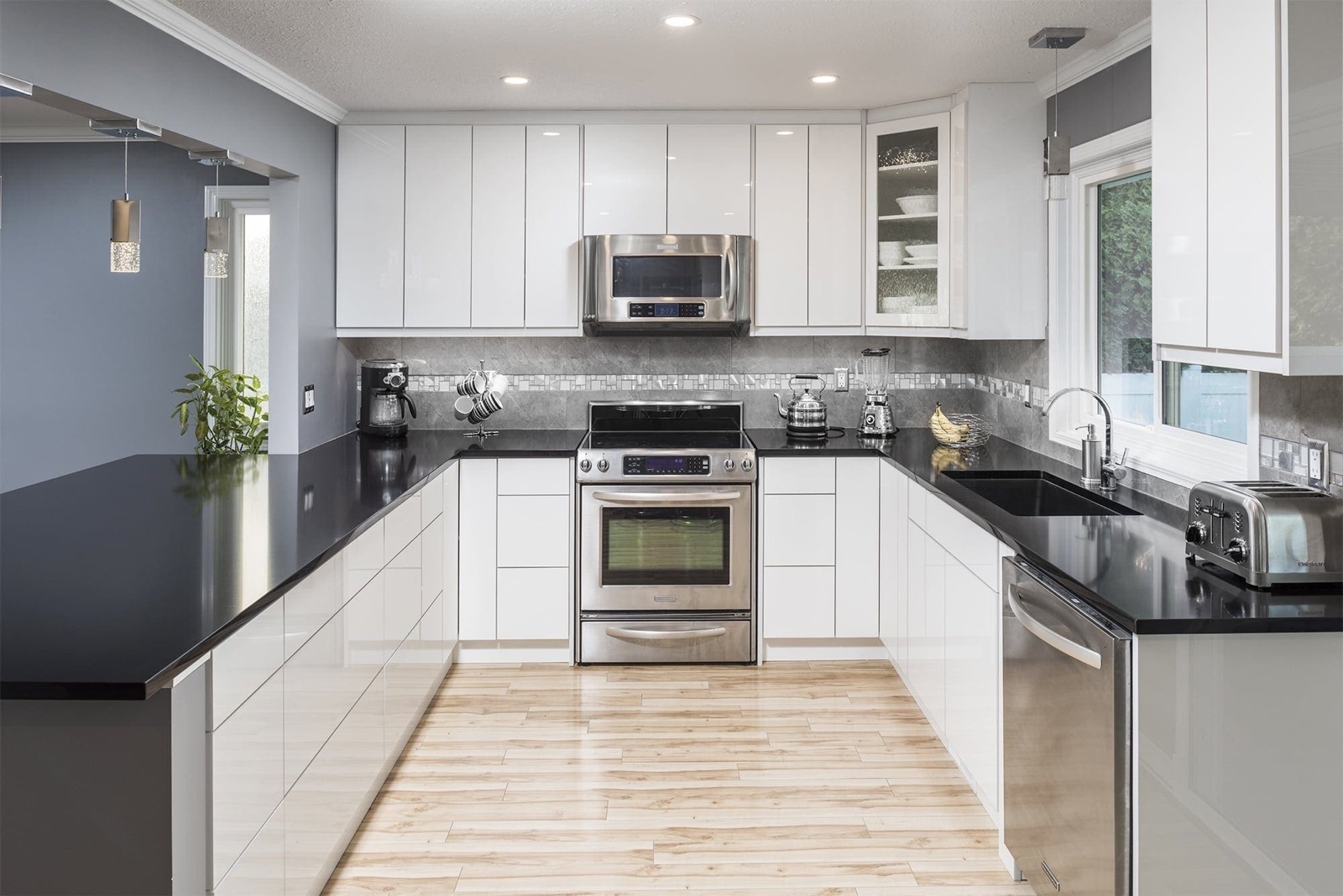 Custom kitchen design with personalised cabinetry, fixtures, and layout planning for a Chilliwack home renovation