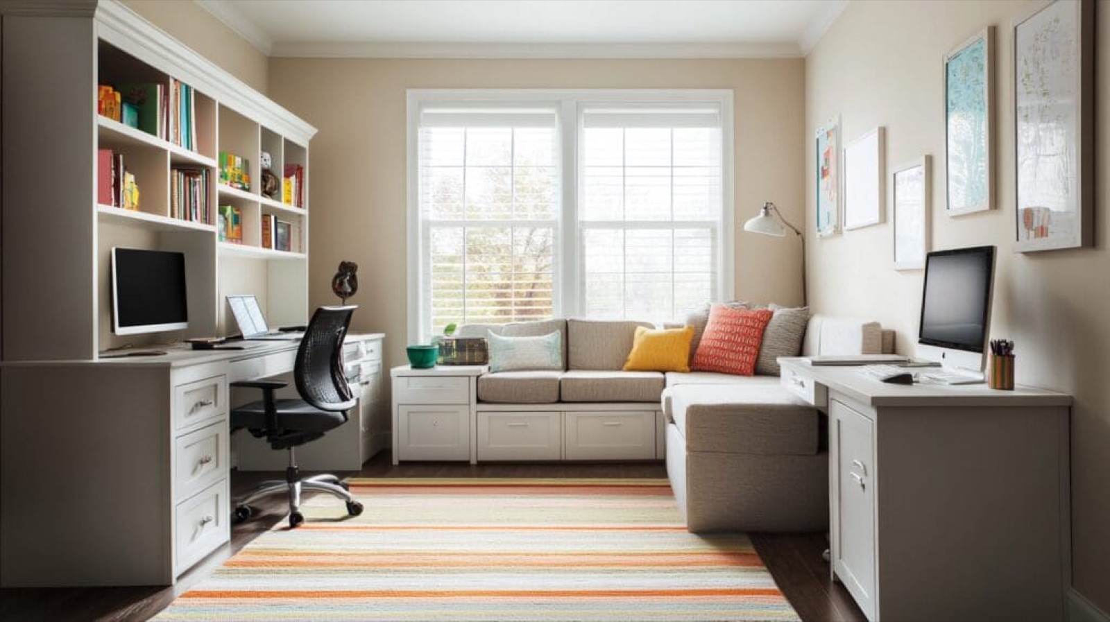 Bright office space designed for focus, comfort, and productivity