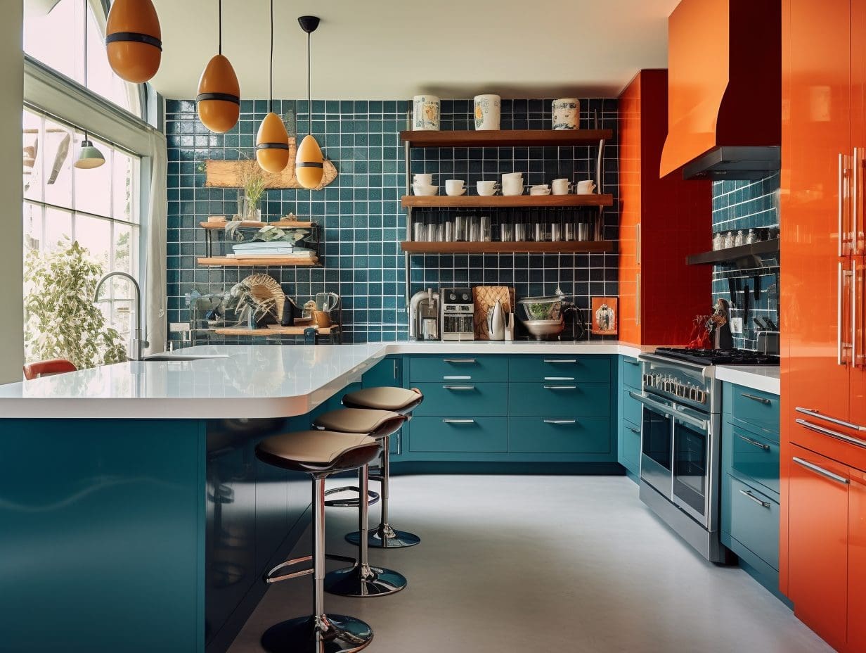 Bold colour kitchen renovation chilliwack abbotsford